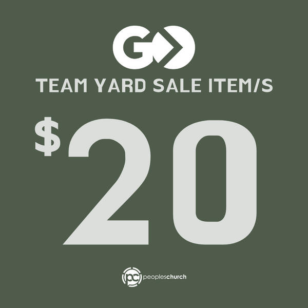 GO Team Yard Sale - $20